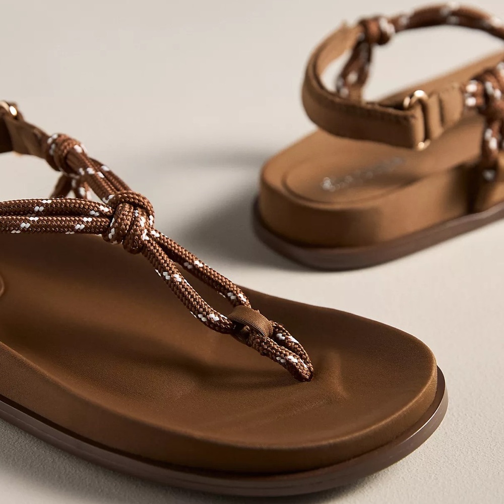 NEW Jeffrey Campbell All-Aboard Rope Sandals - Picture 3 of 4